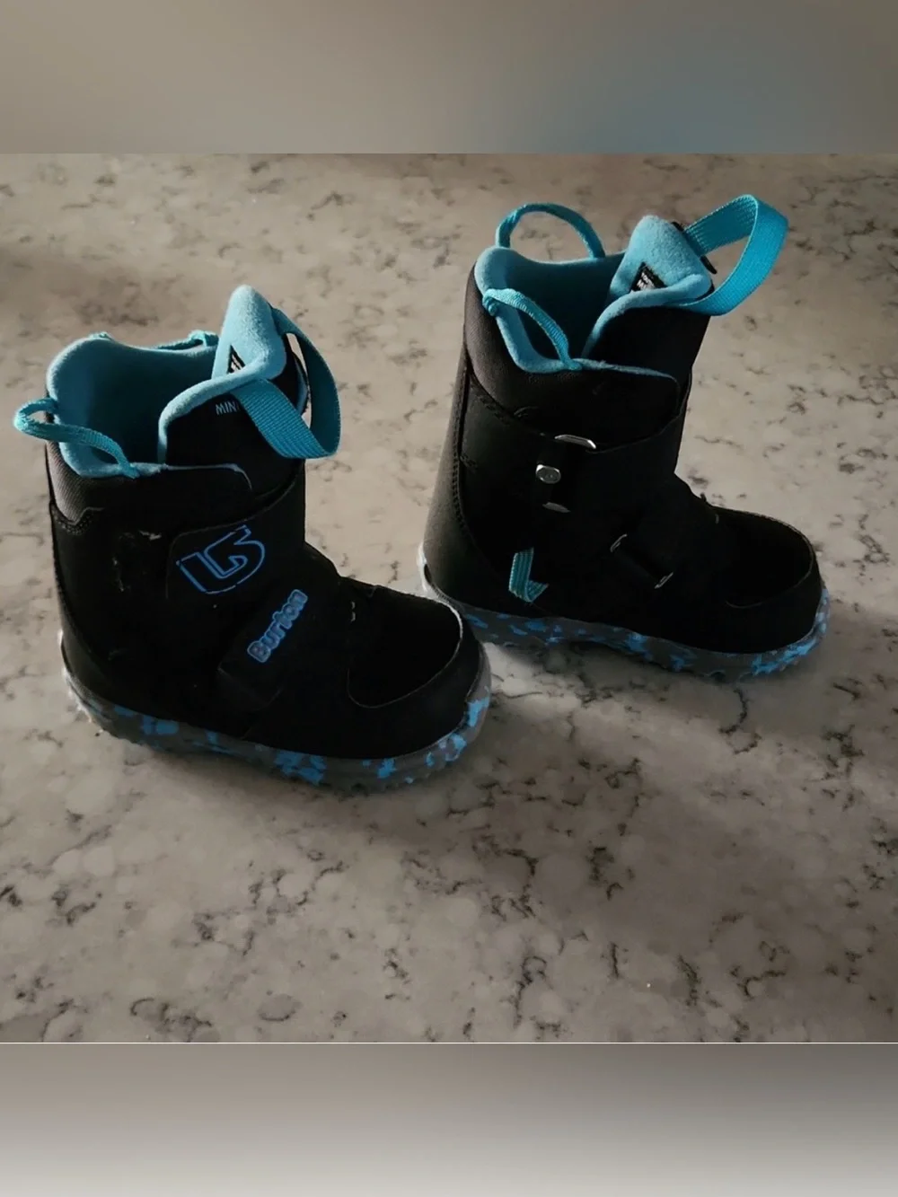 Burton Kids Black and Teal Winter Boots